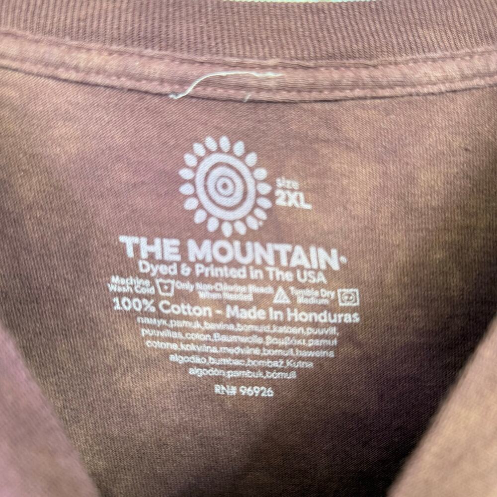 The Mountain Liquid Blue Sloth Face Classic Cotton T Shirt 2XL Niabi Zoo - Picture 4 of 5